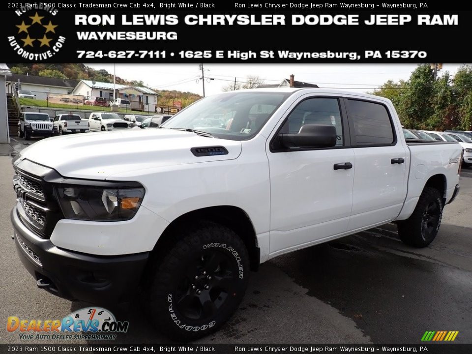 2023 Ram 1500 Classic Tradesman Crew Cab 4x4 Bright White / Black Photo #1