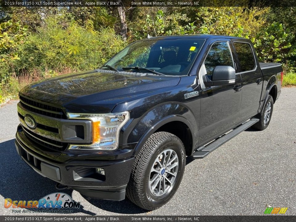 2019 Ford F150 XLT Sport SuperCrew 4x4 Agate Black / Black Photo #2