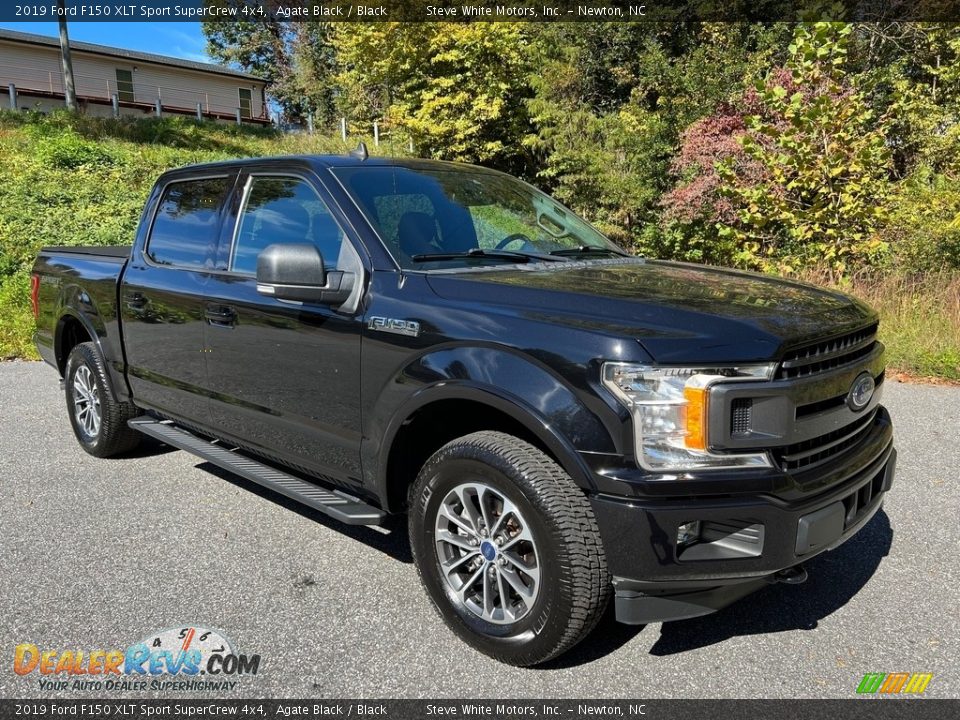 2019 Ford F150 XLT Sport SuperCrew 4x4 Agate Black / Black Photo #4