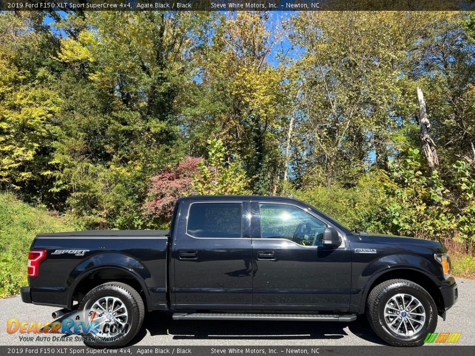 2019 Ford F150 XLT Sport SuperCrew 4x4 Agate Black / Black Photo #5