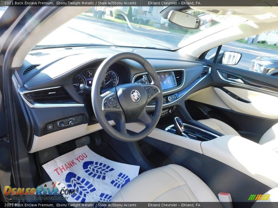 Shale w/Ebony Accents Interior - 2021 Buick Enclave Premium Photo #22
