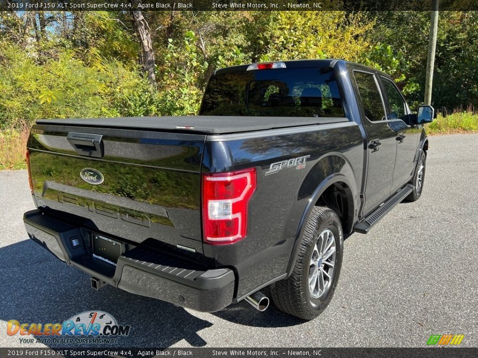 2019 Ford F150 XLT Sport SuperCrew 4x4 Agate Black / Black Photo #6