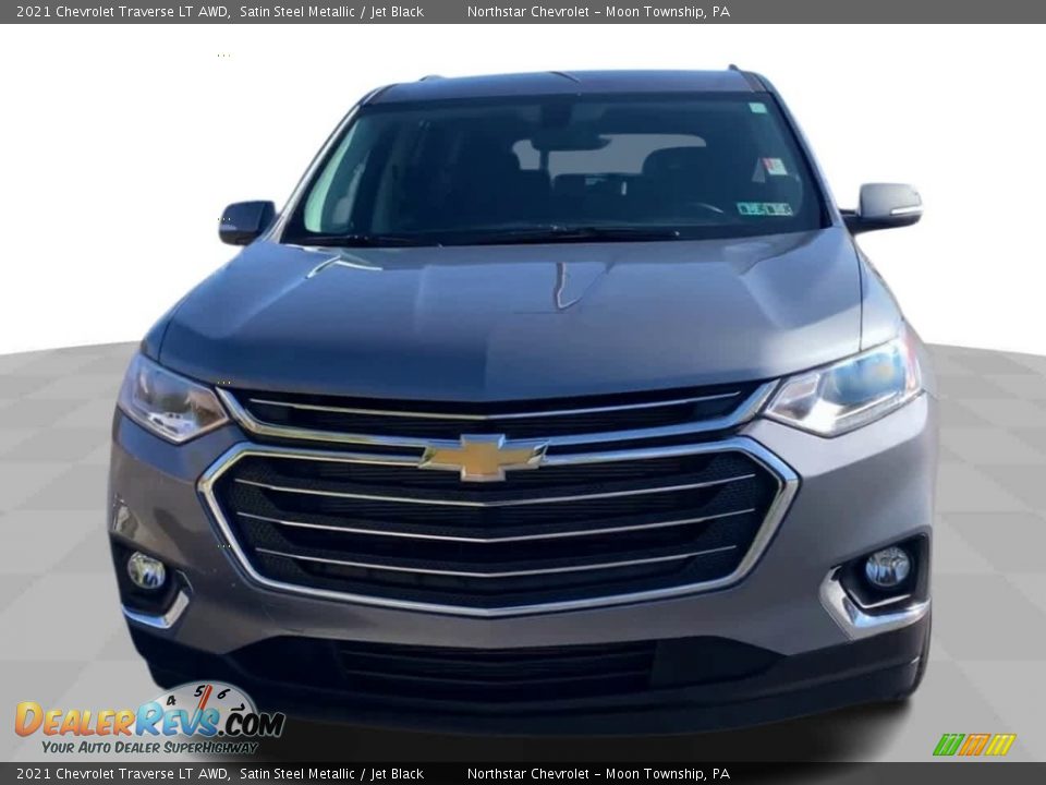 2021 Chevrolet Traverse LT AWD Satin Steel Metallic / Jet Black Photo #3