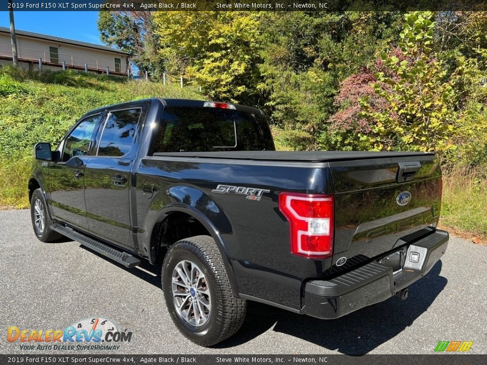 2019 Ford F150 XLT Sport SuperCrew 4x4 Agate Black / Black Photo #10