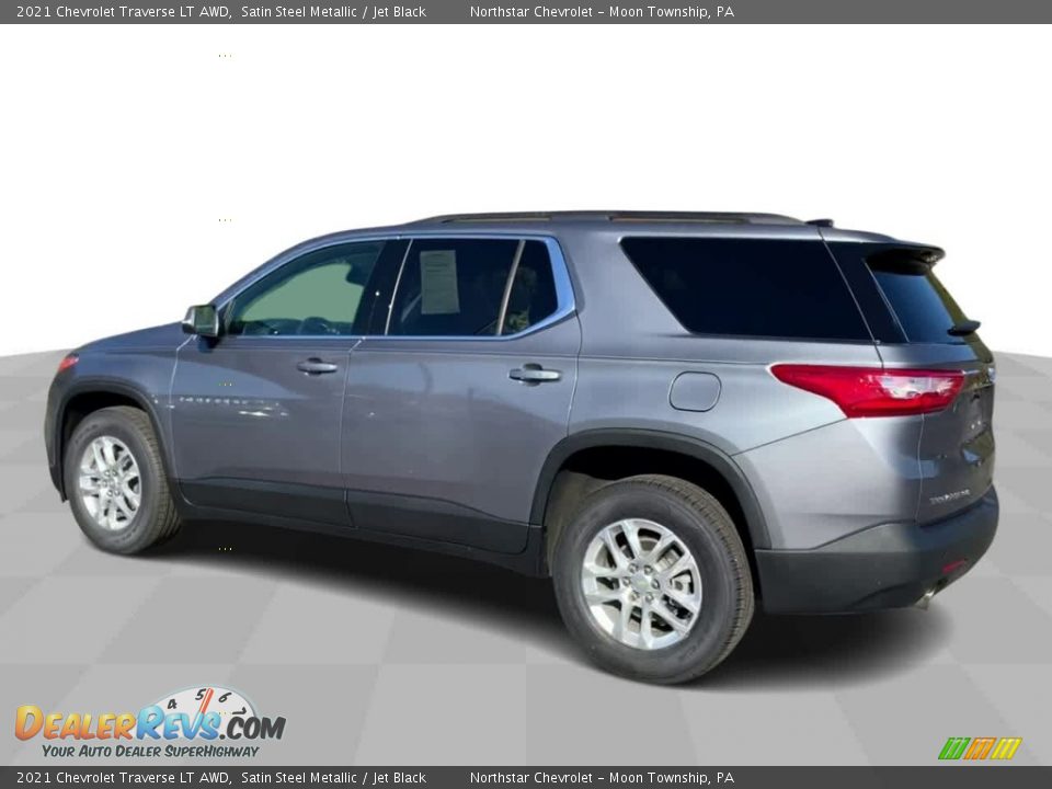 2021 Chevrolet Traverse LT AWD Satin Steel Metallic / Jet Black Photo #6