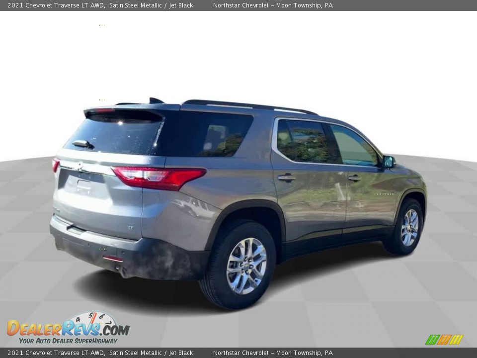 2021 Chevrolet Traverse LT AWD Satin Steel Metallic / Jet Black Photo #8