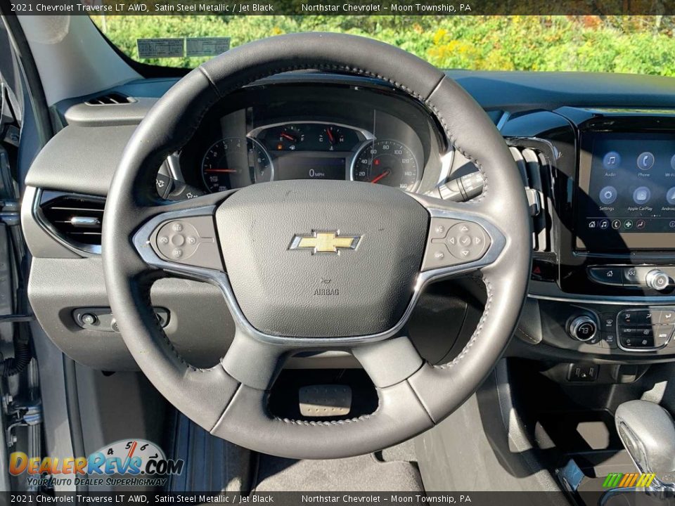 2021 Chevrolet Traverse LT AWD Satin Steel Metallic / Jet Black Photo #11