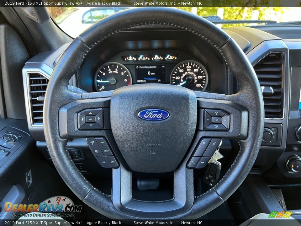 2019 Ford F150 XLT Sport SuperCrew 4x4 Agate Black / Black Photo #19