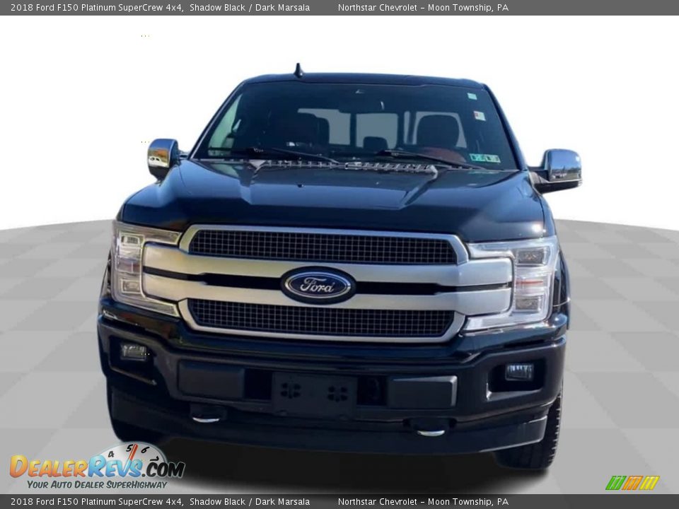 2018 Ford F150 Platinum SuperCrew 4x4 Shadow Black / Dark Marsala Photo #3