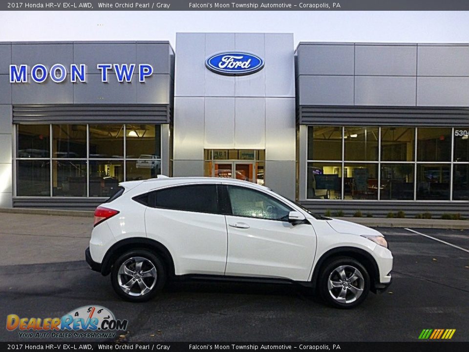 2017 Honda HR-V EX-L AWD White Orchid Pearl / Gray Photo #1