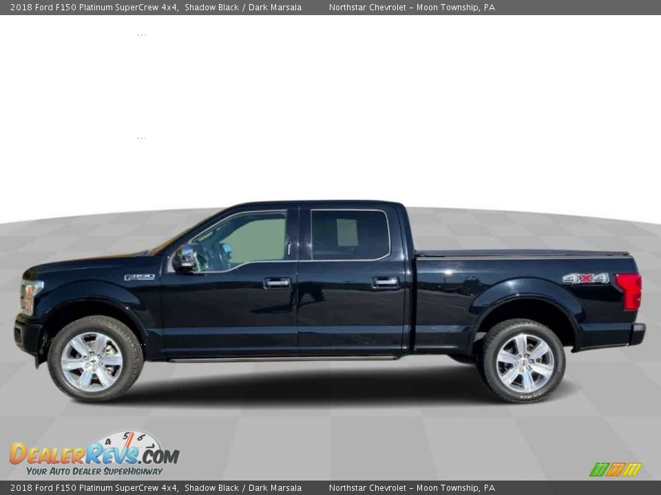 2018 Ford F150 Platinum SuperCrew 4x4 Shadow Black / Dark Marsala Photo #5