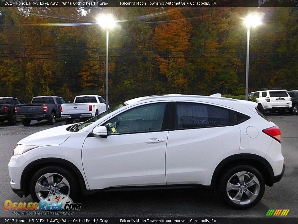 2017 Honda HR-V EX-L AWD White Orchid Pearl / Gray Photo #6