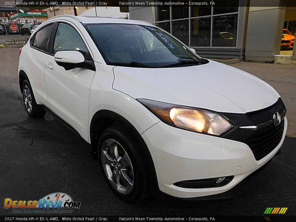 2017 Honda HR-V EX-L AWD White Orchid Pearl / Gray Photo #9