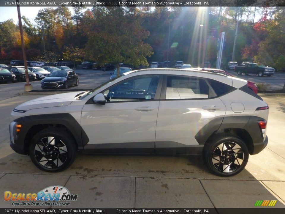 2024 Hyundai Kona SEL AWD Cyber Gray Metallic / Black Photo #6