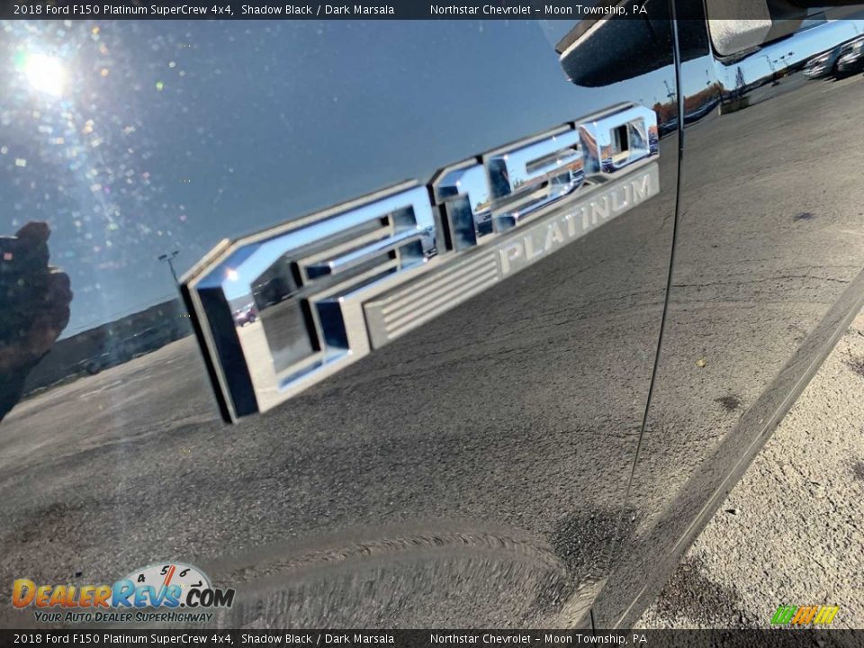 2018 Ford F150 Platinum SuperCrew 4x4 Shadow Black / Dark Marsala Photo #31