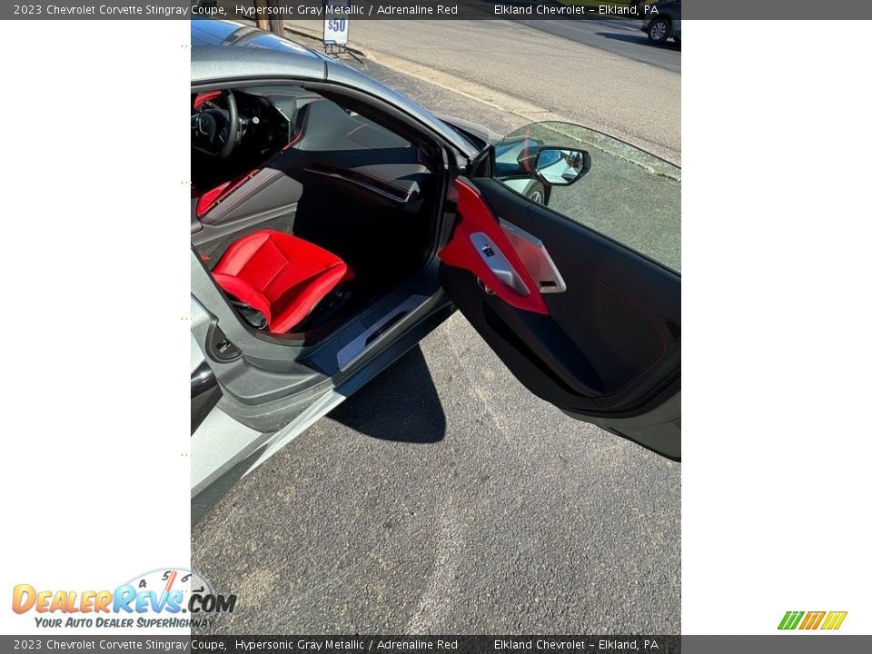 2023 Chevrolet Corvette Stingray Coupe Hypersonic Gray Metallic / Adrenaline Red Photo #26