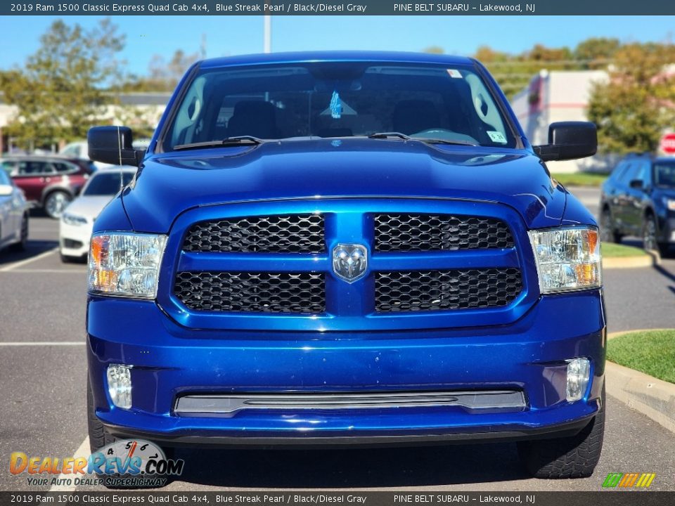 2019 Ram 1500 Classic Express Quad Cab 4x4 Blue Streak Pearl / Black/Diesel Gray Photo #2