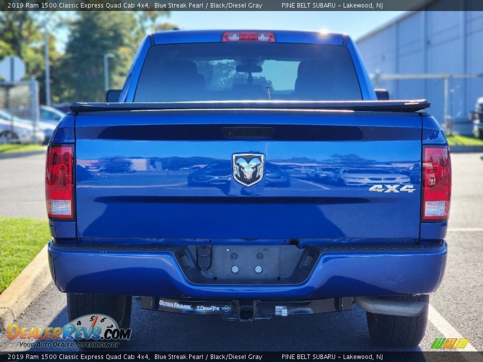 2019 Ram 1500 Classic Express Quad Cab 4x4 Blue Streak Pearl / Black/Diesel Gray Photo #4