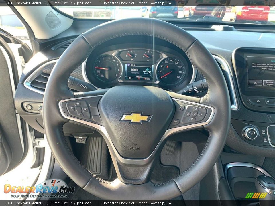 2018 Chevrolet Malibu LT Summit White / Jet Black Photo #11