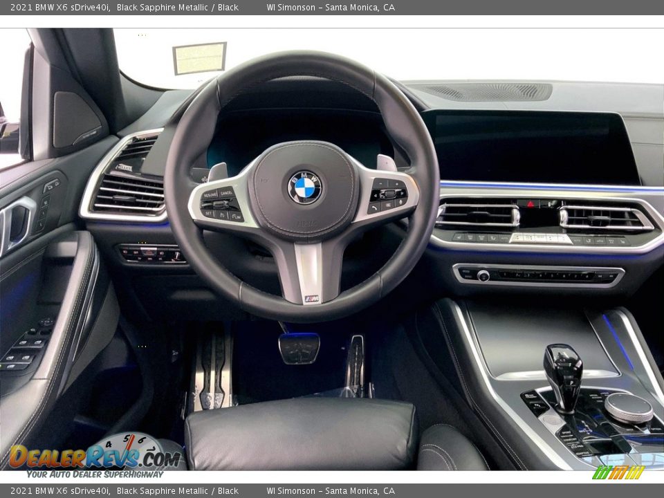 2021 BMW X6 sDrive40i Black Sapphire Metallic / Black Photo #4