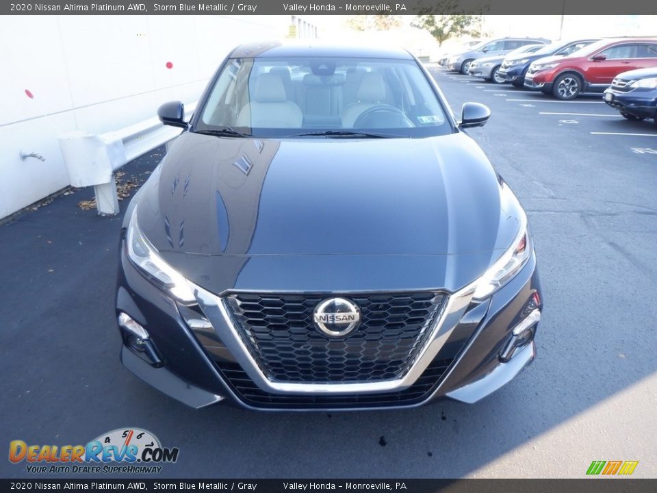 2020 Nissan Altima Platinum AWD Storm Blue Metallic / Gray Photo #3