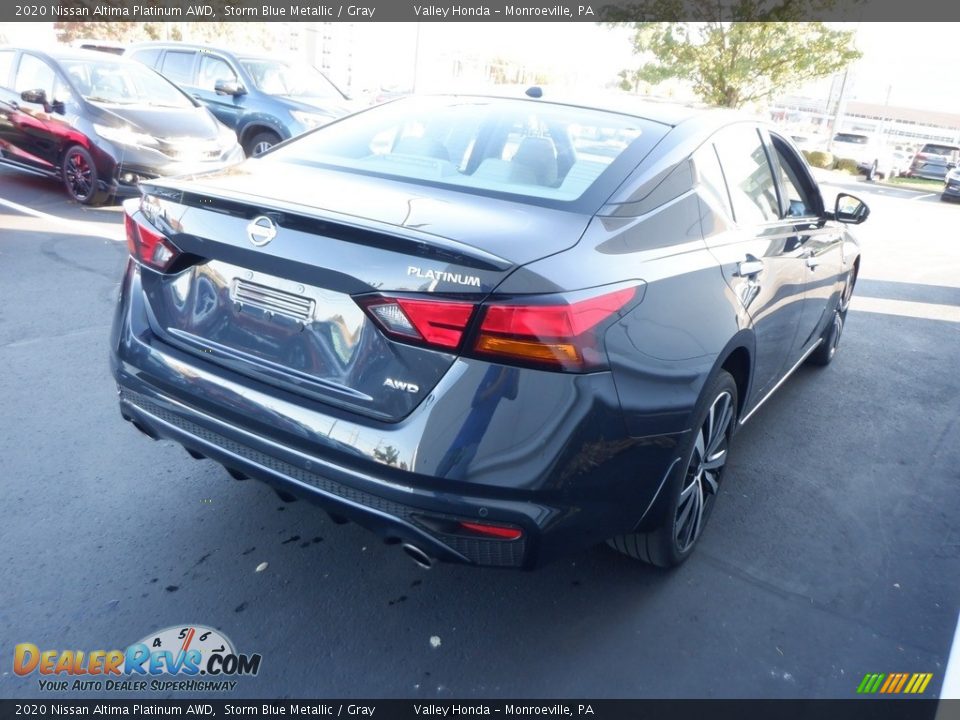 2020 Nissan Altima Platinum AWD Storm Blue Metallic / Gray Photo #5