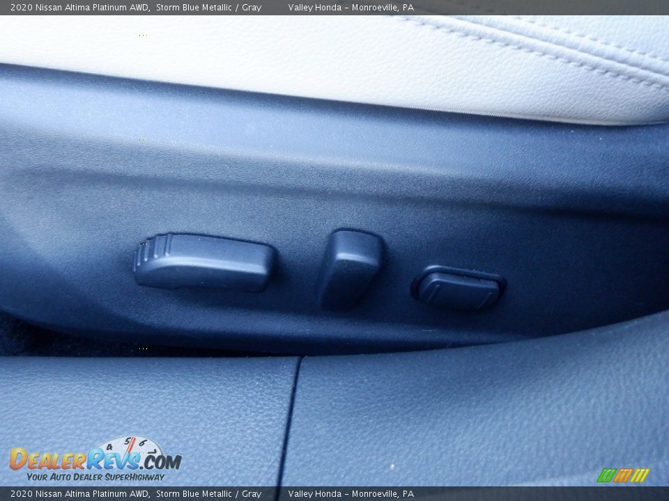 2020 Nissan Altima Platinum AWD Storm Blue Metallic / Gray Photo #15