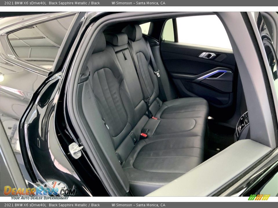 Rear Seat of 2021 BMW X6 sDrive40i Photo #19