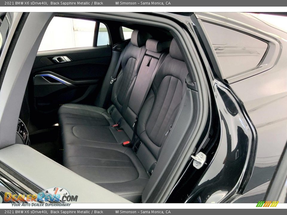 Rear Seat of 2021 BMW X6 sDrive40i Photo #20