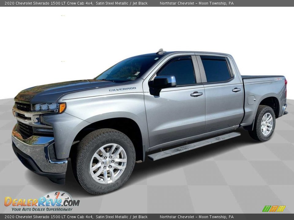 2020 Chevrolet Silverado 1500 LT Crew Cab 4x4 Satin Steel Metallic / Jet Black Photo #1