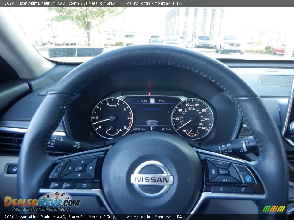 2020 Nissan Altima Platinum AWD Steering Wheel Photo #24