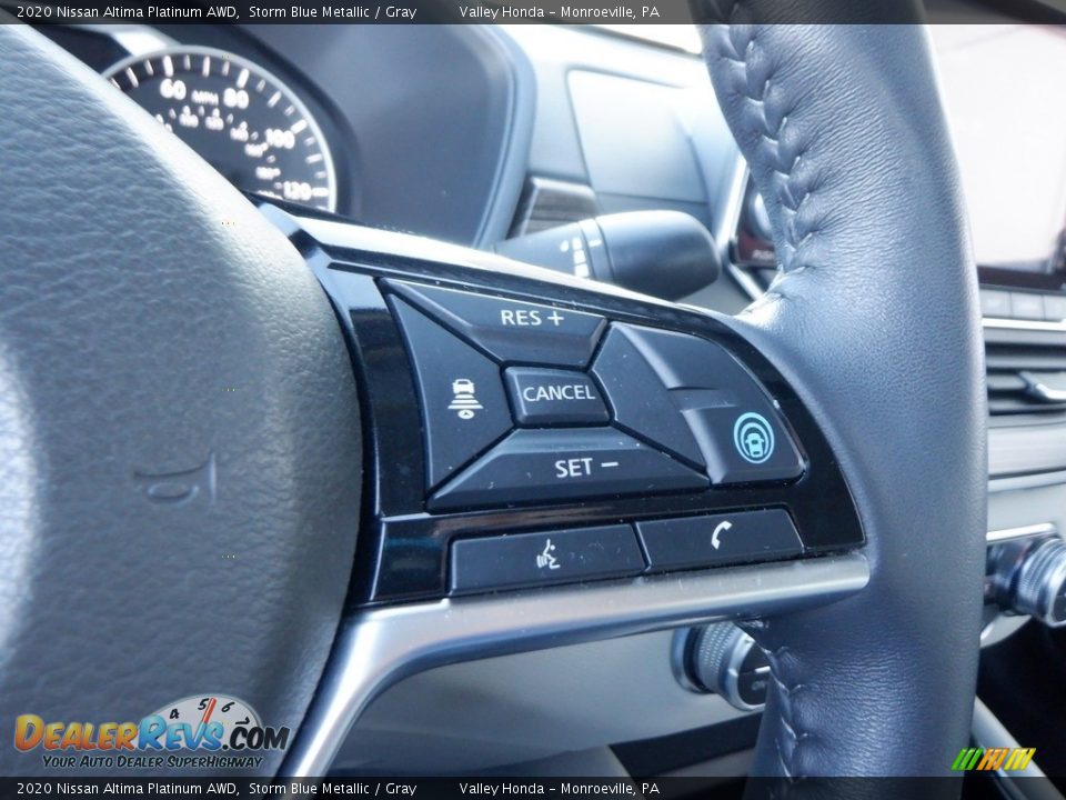 2020 Nissan Altima Platinum AWD Steering Wheel Photo #26