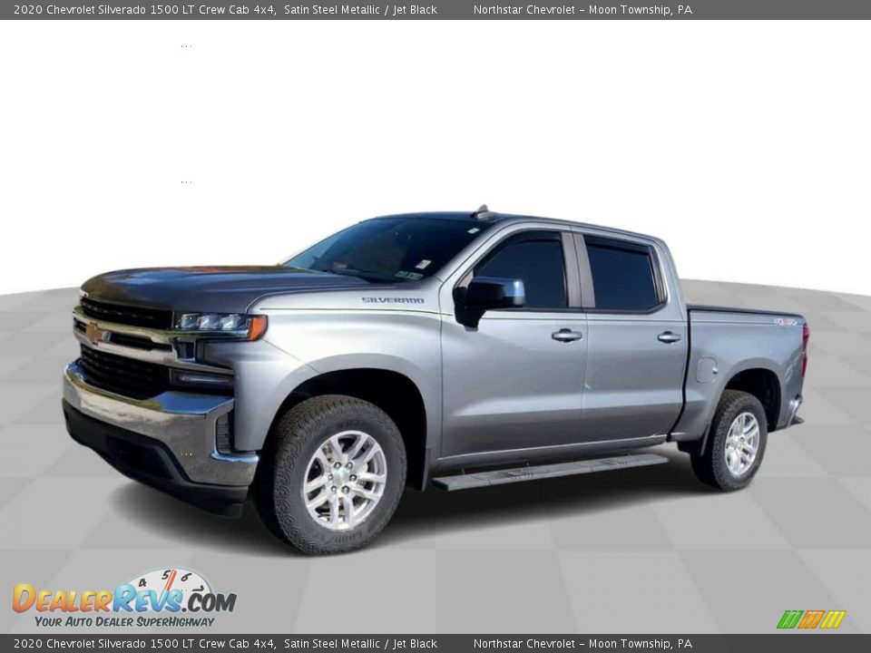 2020 Chevrolet Silverado 1500 LT Crew Cab 4x4 Satin Steel Metallic / Jet Black Photo #4