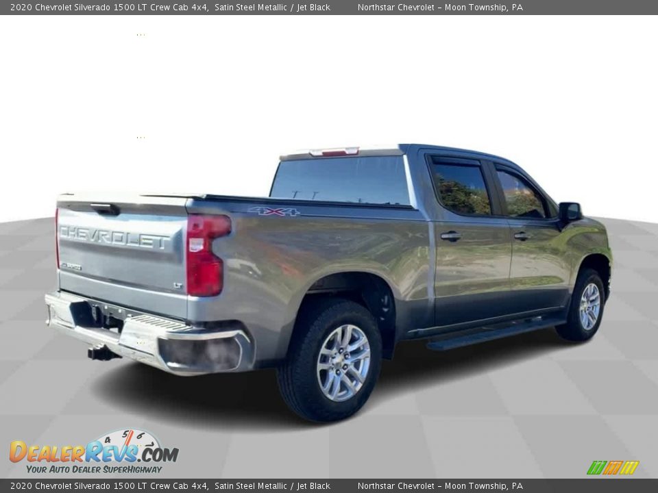 2020 Chevrolet Silverado 1500 LT Crew Cab 4x4 Satin Steel Metallic / Jet Black Photo #8