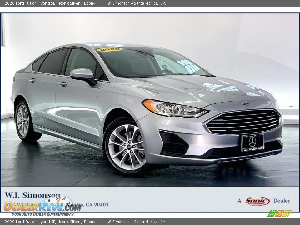 2020 Ford Fusion Hybrid SE Iconic Silver / Ebony Photo #1