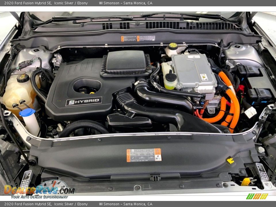 2020 Ford Fusion Hybrid SE 2.0 Liter Atkinson-Cycle DOHC 16-Valve i-VCT 4 Cylinder Gasoline/Electric Hybrid Engine Photo #9