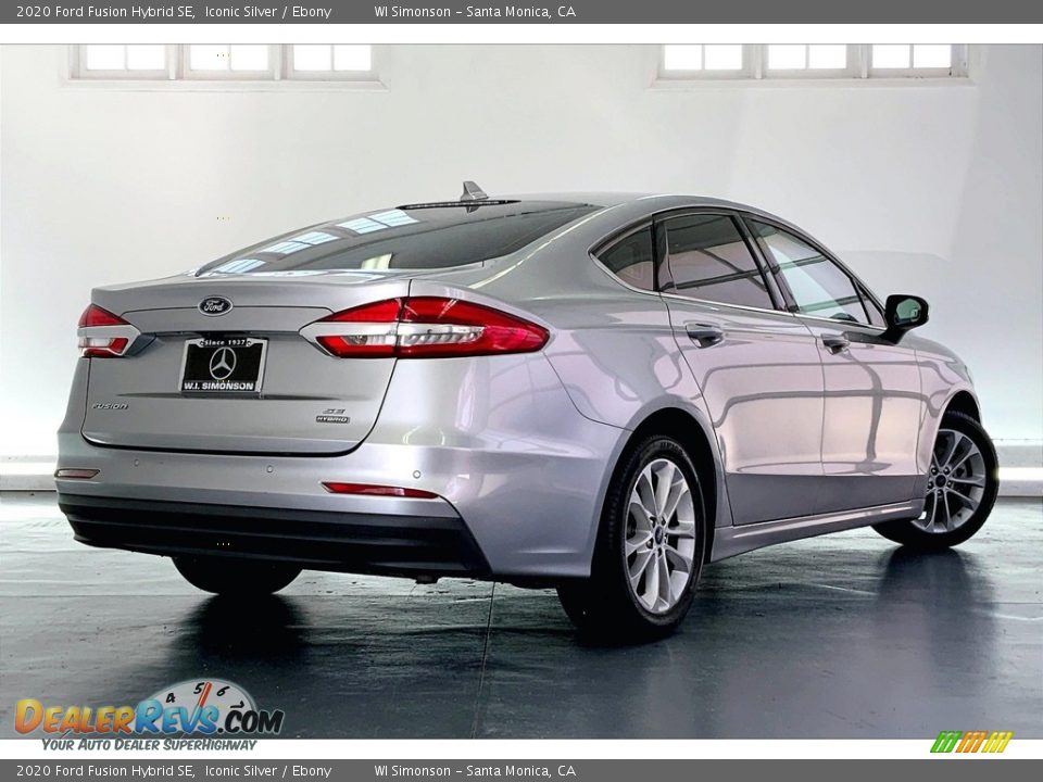 2020 Ford Fusion Hybrid SE Iconic Silver / Ebony Photo #13