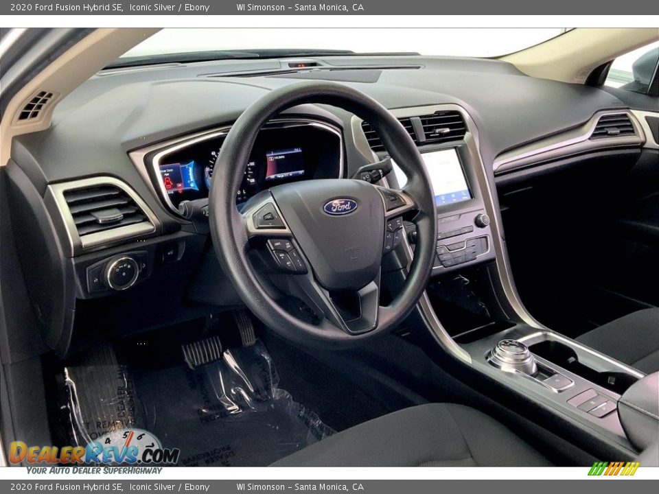 Ebony Interior - 2020 Ford Fusion Hybrid SE Photo #14