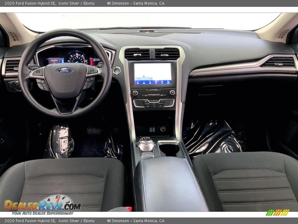 Ebony Interior - 2020 Ford Fusion Hybrid SE Photo #15