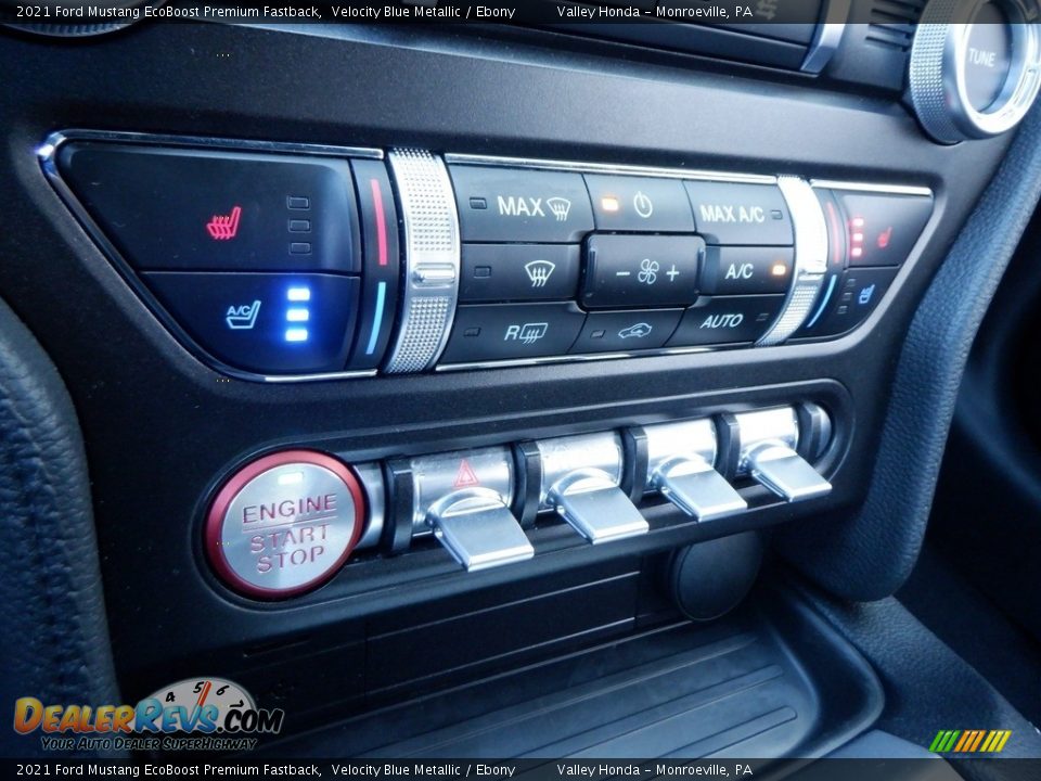 Controls of 2021 Ford Mustang EcoBoost Premium Fastback Photo #17