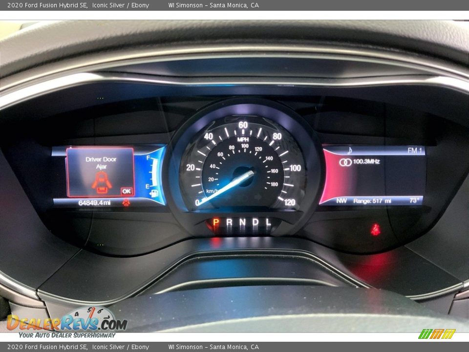 2020 Ford Fusion Hybrid SE Gauges Photo #23