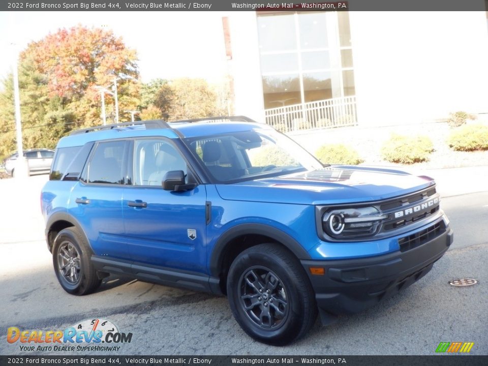 2022 Ford Bronco Sport Big Bend 4x4 Velocity Blue Metallic / Ebony Photo #1