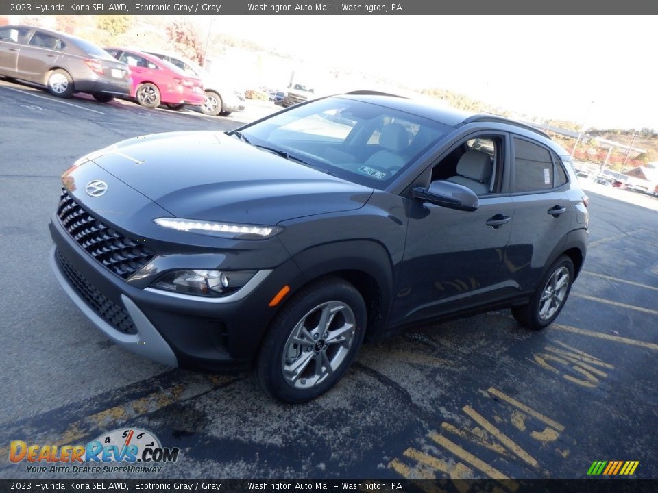 2023 Hyundai Kona SEL AWD Ecotronic Gray / Gray Photo #4