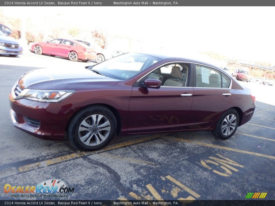 2014 Honda Accord LX Sedan Basque Red Pearl II / Ivory Photo #6