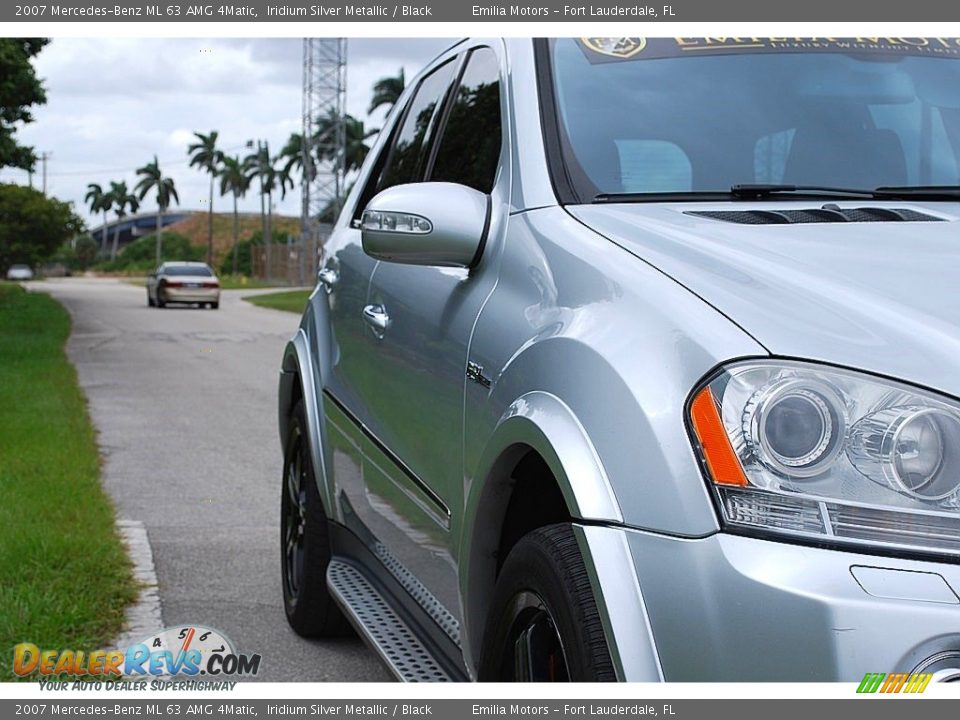 2007 Mercedes-Benz ML 63 AMG 4Matic Iridium Silver Metallic / Black Photo #7