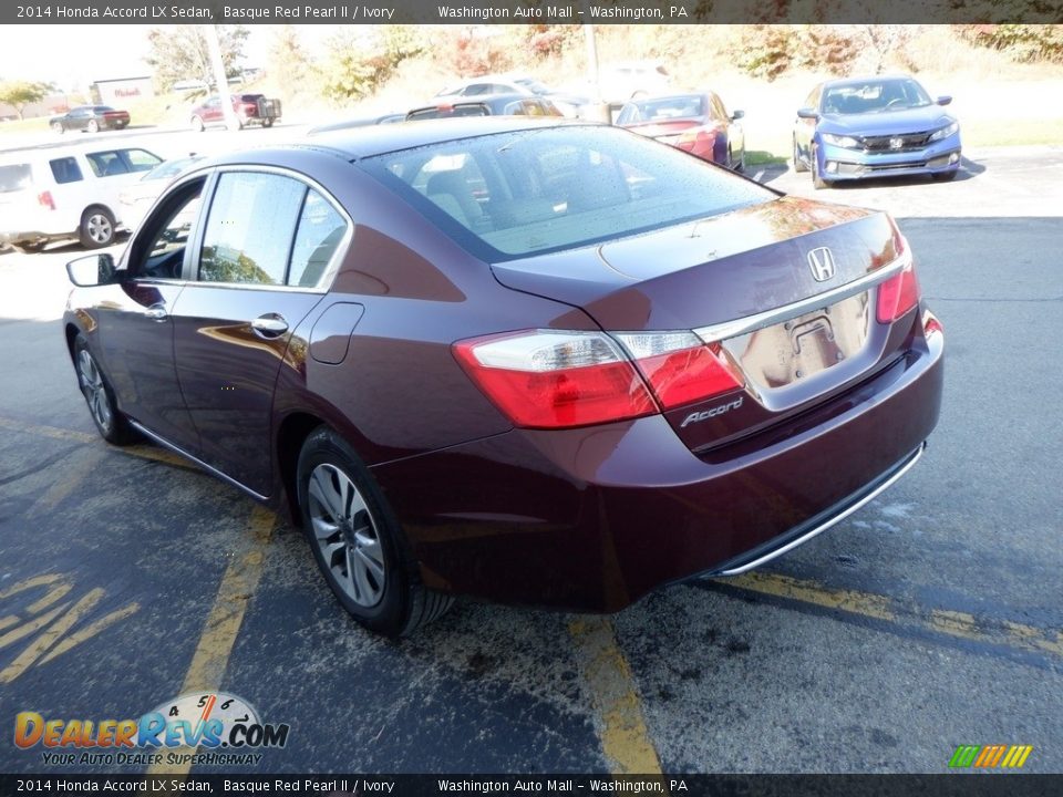 2014 Honda Accord LX Sedan Basque Red Pearl II / Ivory Photo #7