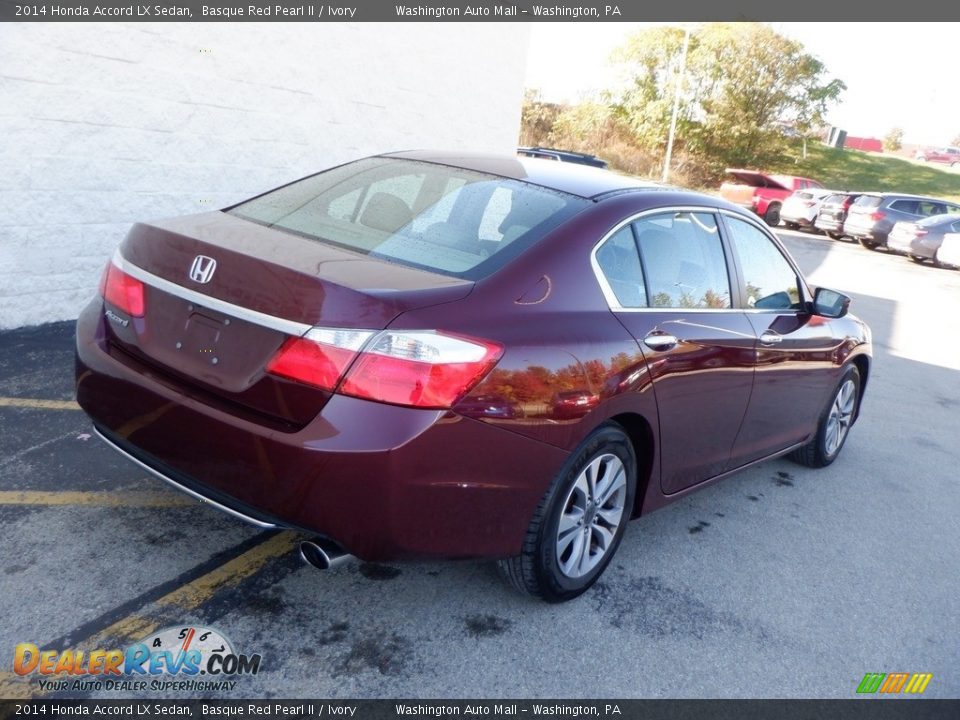 2014 Honda Accord LX Sedan Basque Red Pearl II / Ivory Photo #8