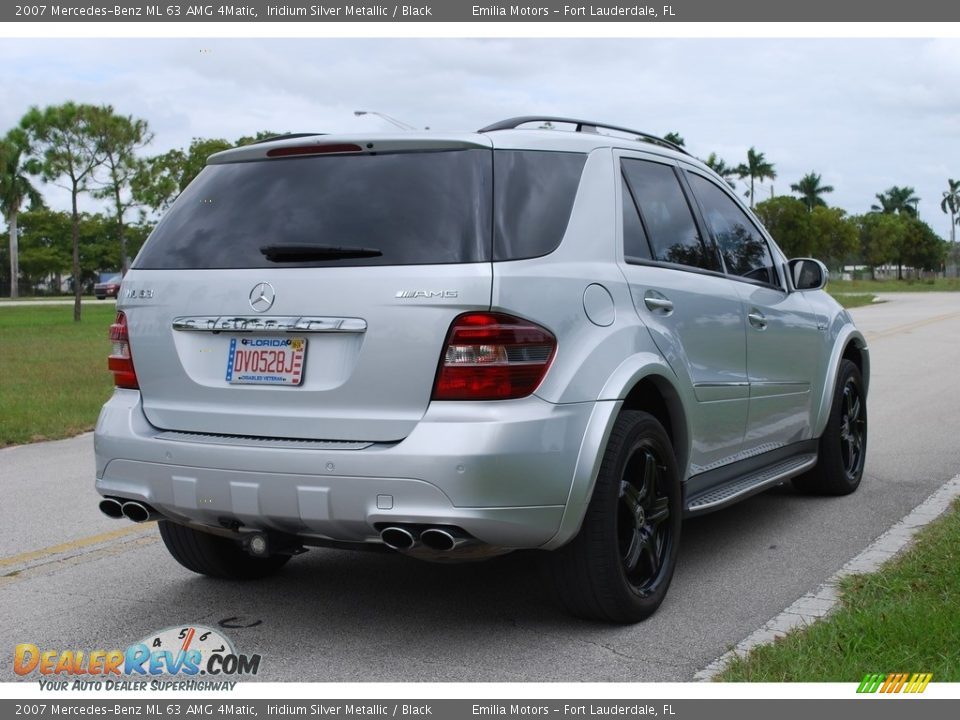 2007 Mercedes-Benz ML 63 AMG 4Matic Iridium Silver Metallic / Black Photo #9