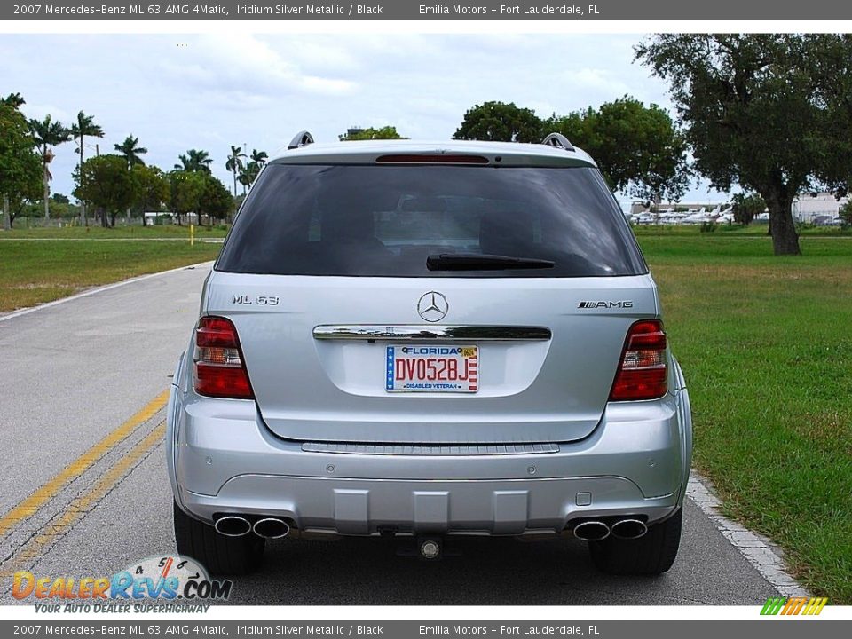 2007 Mercedes-Benz ML 63 AMG 4Matic Iridium Silver Metallic / Black Photo #10