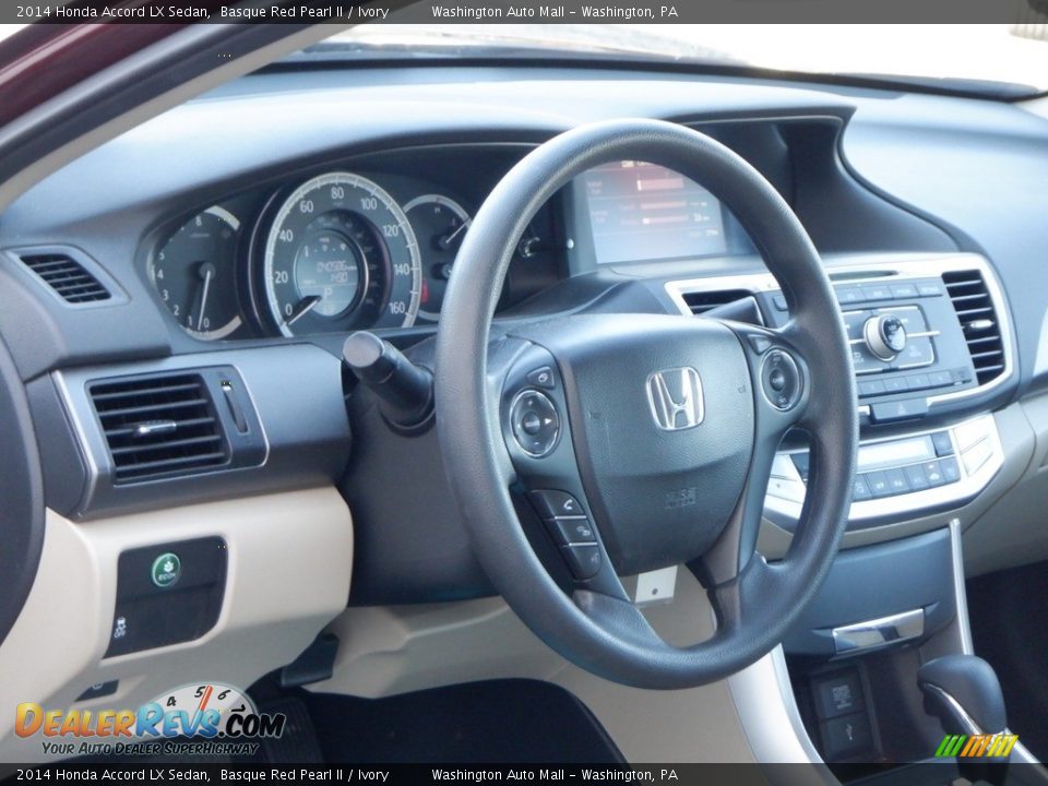 2014 Honda Accord LX Sedan Basque Red Pearl II / Ivory Photo #11